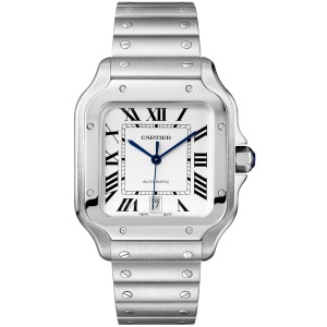 [추가비용없음] 까르띠에 Cartier Santos De Large Automatic Mens Watch WSSA0009