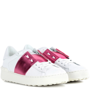 [해외] 정품 발렌티노 VALENTINO Open leather sneakers Bianco/Pink - 피오리토