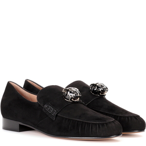 [해외] 정품 발렌티노 VALENTINO embellished suede loafers Black - 피오리토