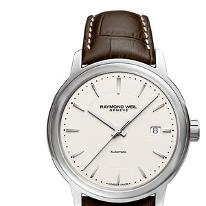Raymond Weil Maestro Automatic Ivory Dial Mens Watch 2237-STC-65011