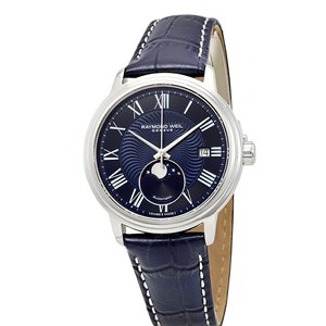 Raymond Weil Maestro Automatic Moonphase Blue Dial Mens Watch 2239-STC-00509